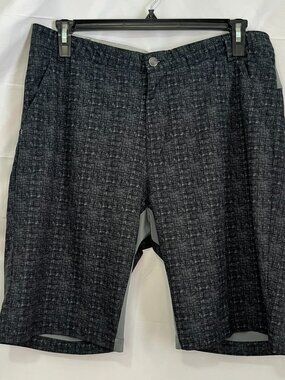 Adidas Golf Shorts Men’s Size 36 Gray Black Stretch Shirt Gripping Chino